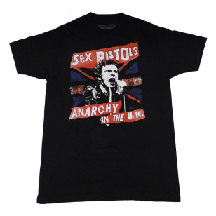 Sex Pistols - Anarchy In The UK Official Fitted Jersey T Shirt (Men S ) ***READY TO SHIP from Hong Kong***